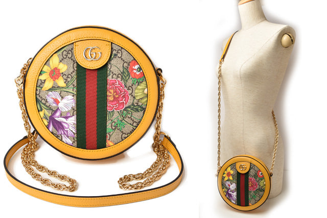 Luxury Gucci Trending 2025 GG Supreme Canvas/Leather Chain Shoulder Bag 550618