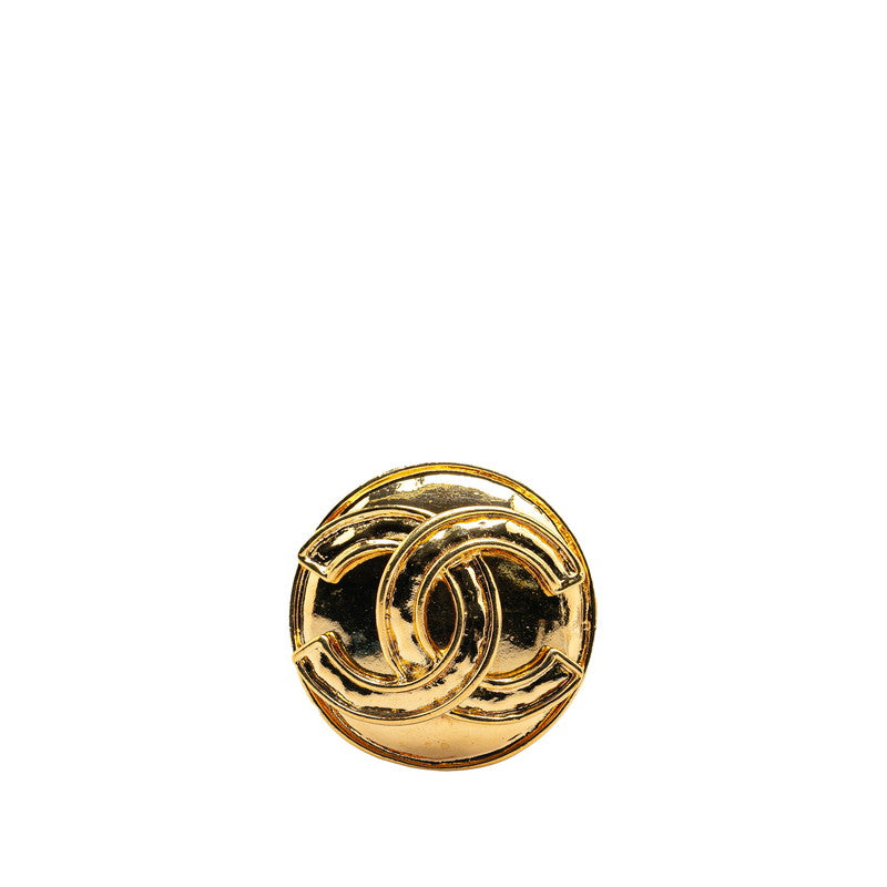 Chanel Vintage Coco Mark Brooch Gold