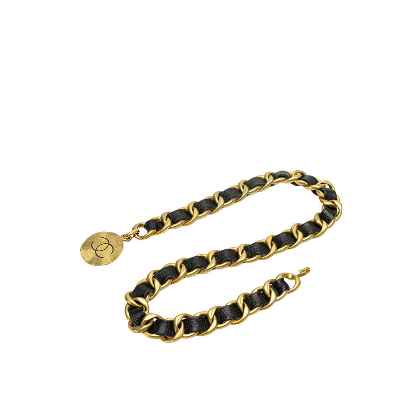 Chanel Vintage Leather Chain Belt