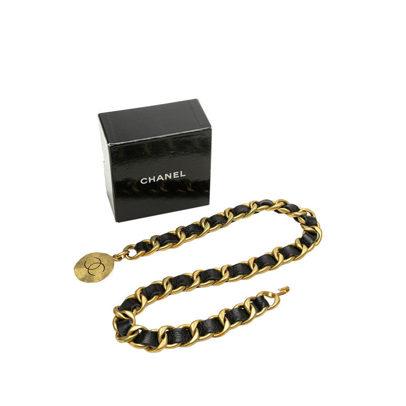 Chanel Vintage Leather Chain Belt