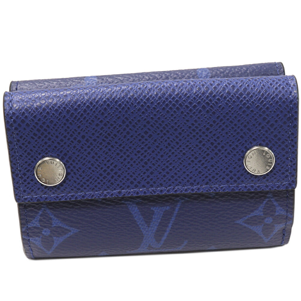 Louis Vuitton Tri-Fold Wallet Taiga Cobalt