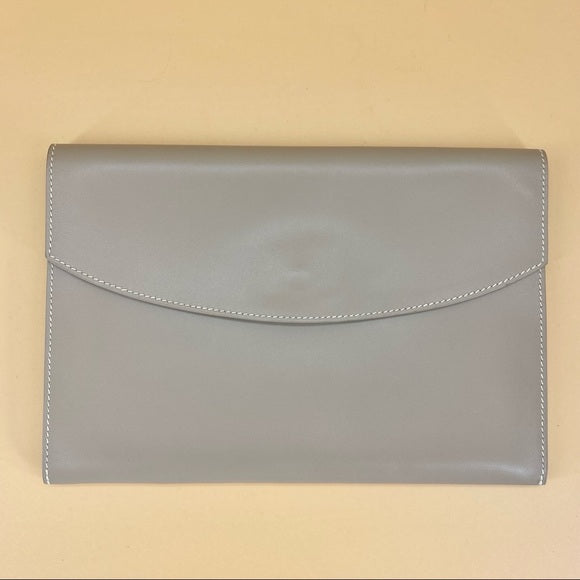 Luxury Hermes leather clutch