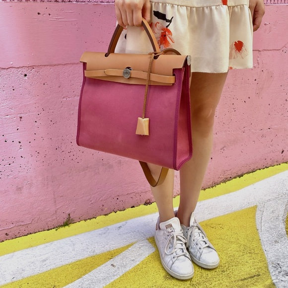 Luxury Hermes Herbag31 cloth bag