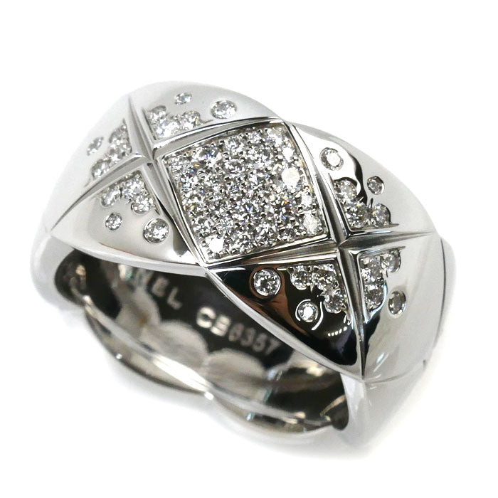 Chanel K18WG White Gold Diamond Coco Crush Ring
