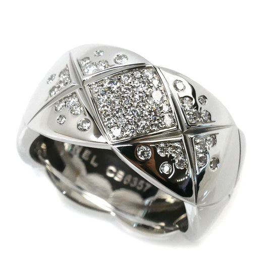 Chanel K18WG White Gold Diamond Coco Crush Ring