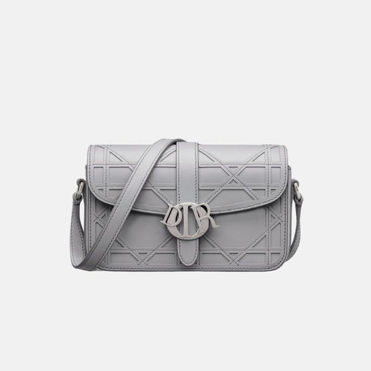Mini Dior Charm Bag, Grey 