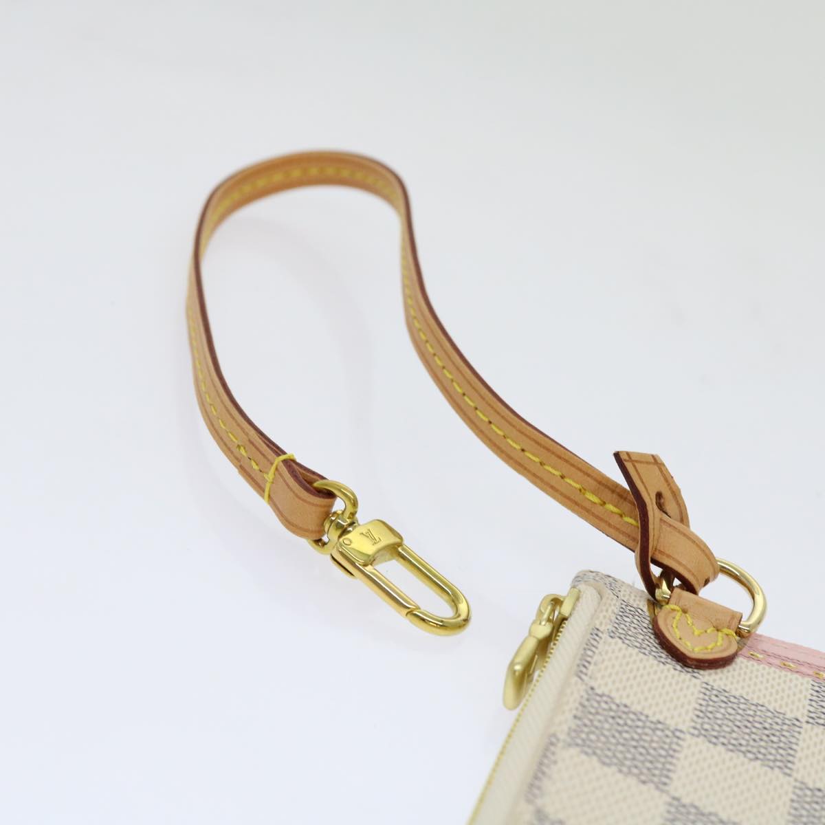LOUIS VUITTON Damier Azur Summer Trunk Neverfull MM Pouch N41065 LV mr014