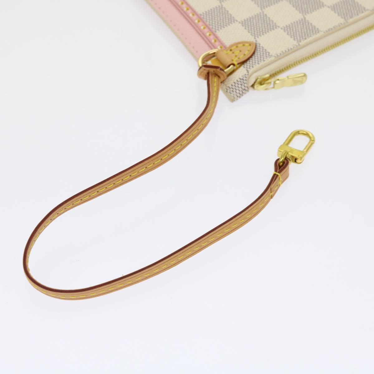 LOUIS VUITTON Damier Azur Summer Trunk Neverfull MM Pouch N41065 LV mr014