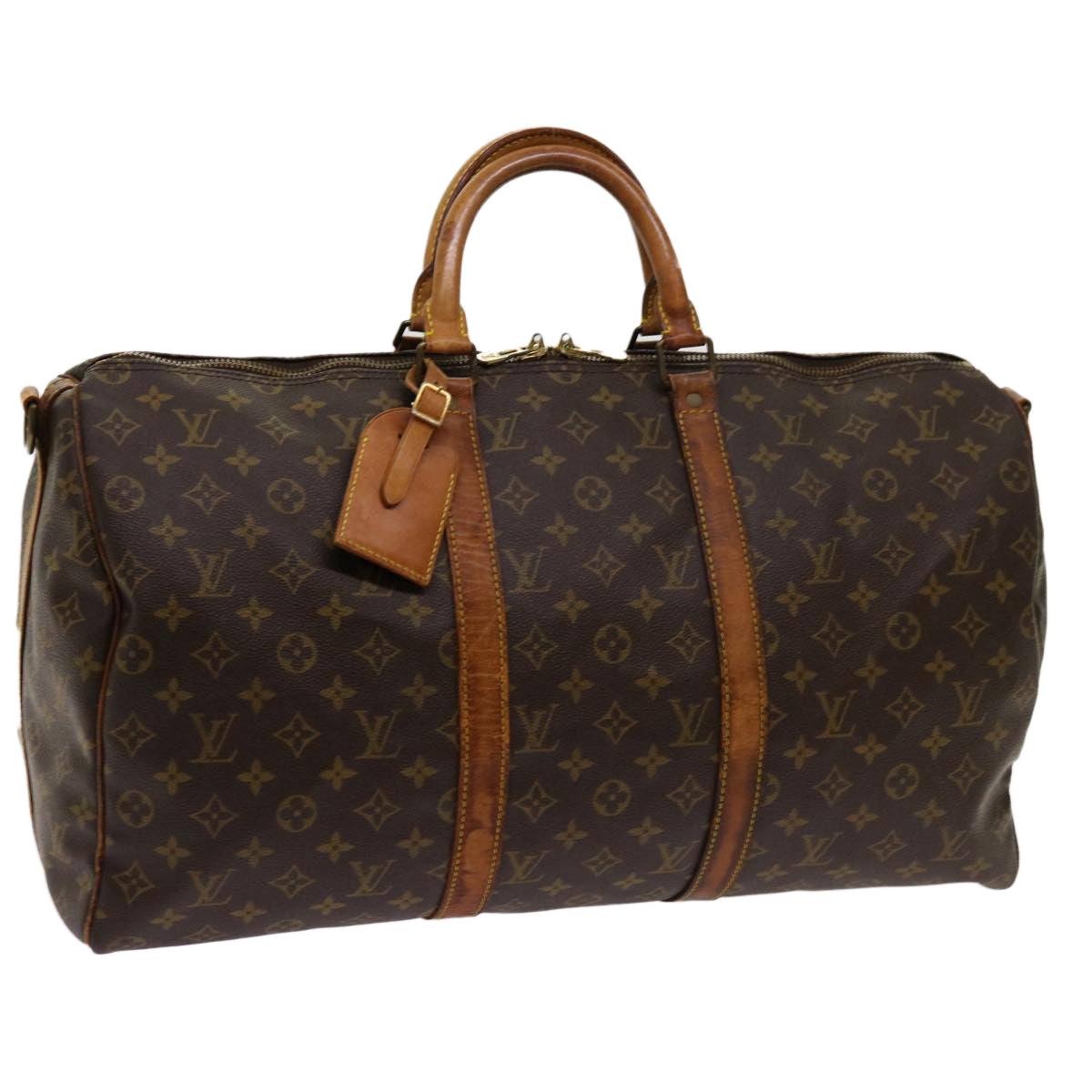 LOUIS VUITTON Monogram Keepall Bandouliere 50 Boston Bag M41416 LV mr041