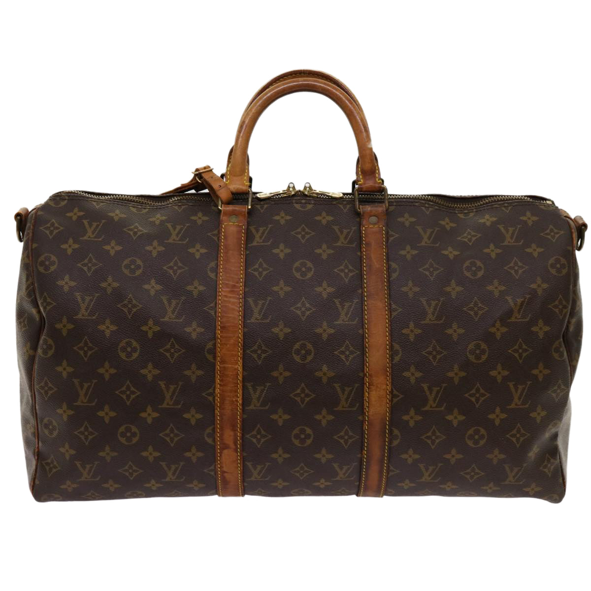 LOUIS VUITTON Monogram Keepall Bandouliere 50 Boston Bag M41416 LV mr041