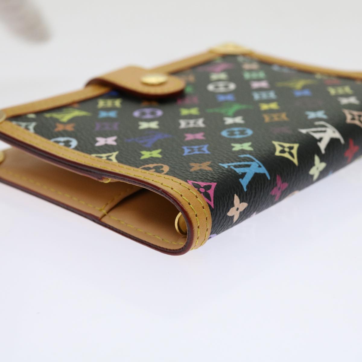 LOUIS VUITTON Multicolor Agenda PM Day Planner Cover Black R21076 LV mr047