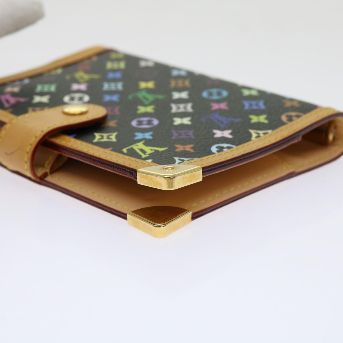 LOUIS VUITTON Multicolor Agenda PM Day Planner Cover Black R21076 LV mr047