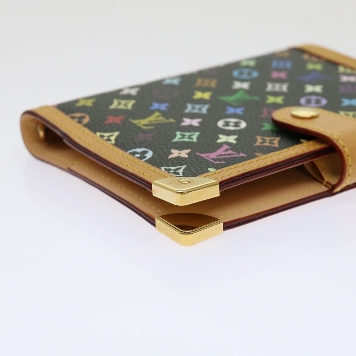 LOUIS VUITTON Multicolor Agenda PM Day Planner Cover Black R21076 LV mr047