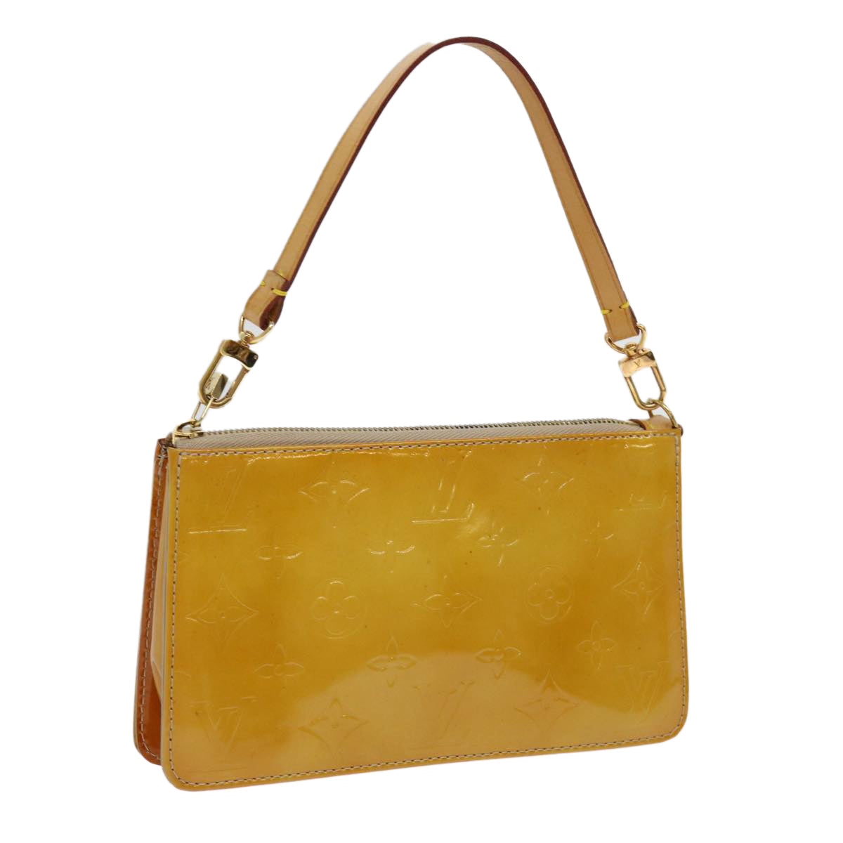 LOUIS VUITTON Monogram Vernis Lexington Accessory Pouch Beige M91010 mr072