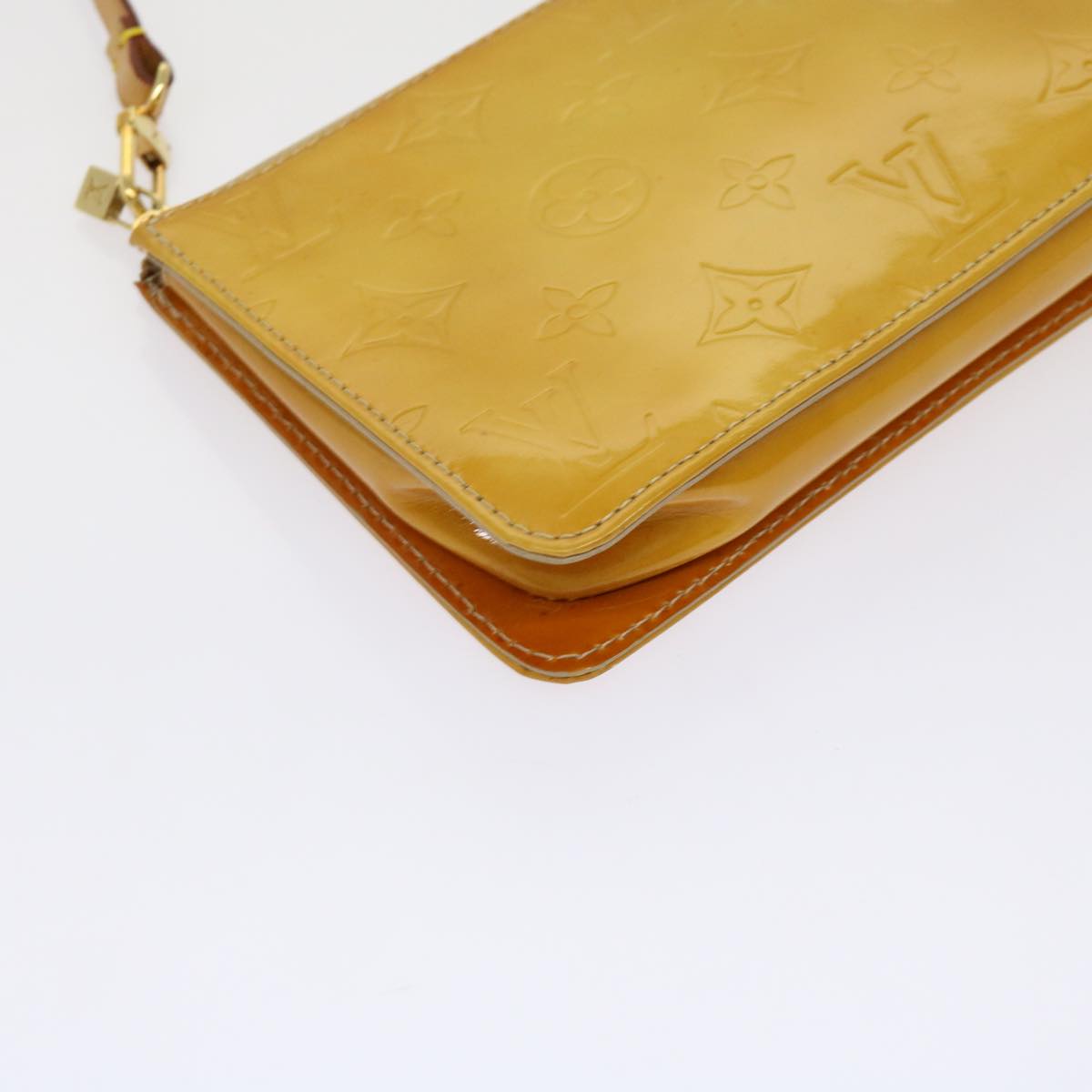 LOUIS VUITTON Monogram Vernis Lexington Accessory Pouch Beige M91010 mr072