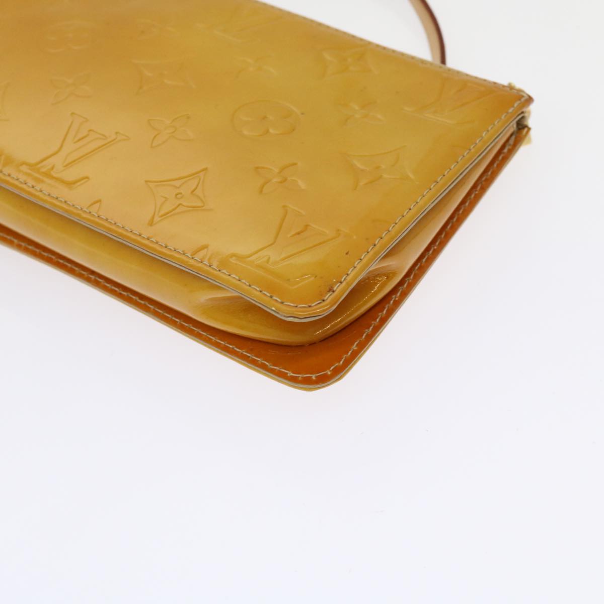 LOUIS VUITTON Monogram Vernis Lexington Accessory Pouch Beige M91010 mr072