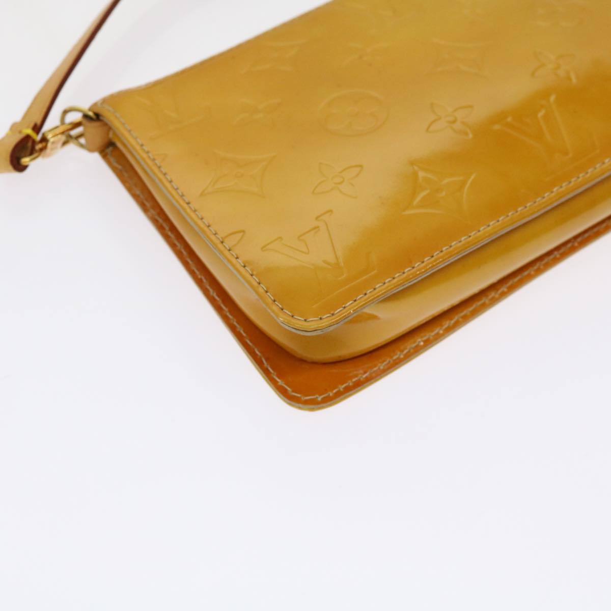 LOUIS VUITTON Monogram Vernis Lexington Accessory Pouch Beige M91010 mr072