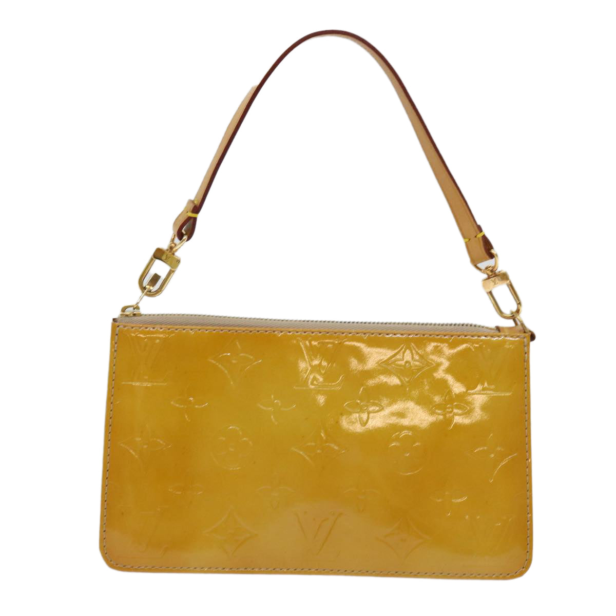 LOUIS VUITTON Monogram Vernis Lexington Accessory Pouch Beige M91010 mr072