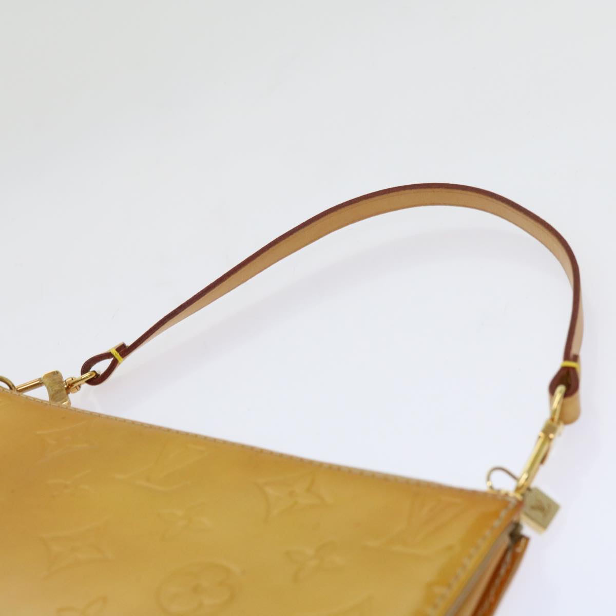 LOUIS VUITTON Monogram Vernis Lexington Accessory Pouch Beige M91010 mr072