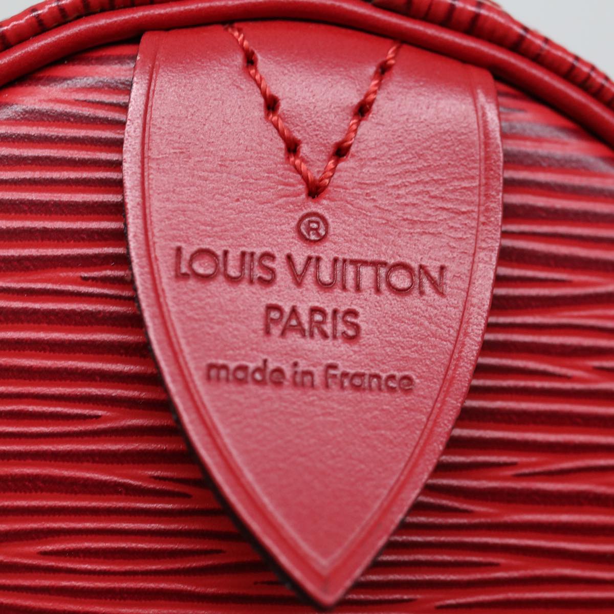 LOUIS VUITTON Epi Speedy 30 Hand Bag Castilian Red M43007 LV mr081A