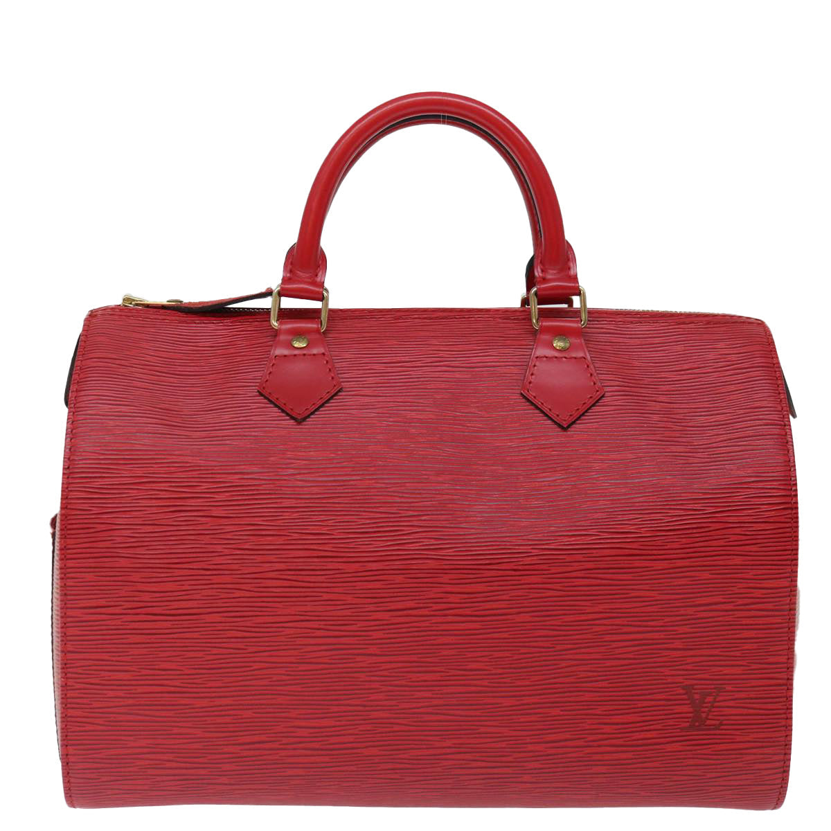 LOUIS VUITTON Epi Speedy 30 Hand Bag Castilian Red M43007 LV mr081A