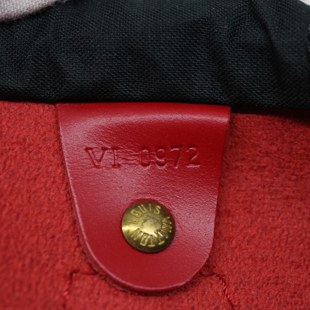LOUIS VUITTON Epi Speedy 30 Hand Bag Castilian Red M43007 LV mr081A