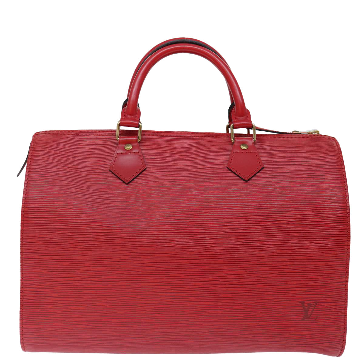LOUIS VUITTON Epi Speedy 30 Hand Bag Castilian Red M43007 LV mr081A