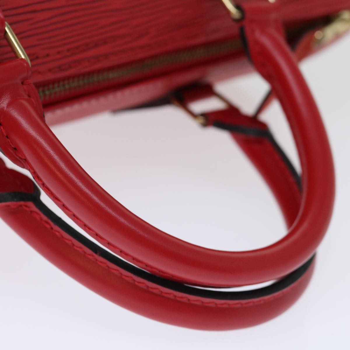 LOUIS VUITTON Epi Speedy 30 Hand Bag Castilian Red M43007 LV mr081A