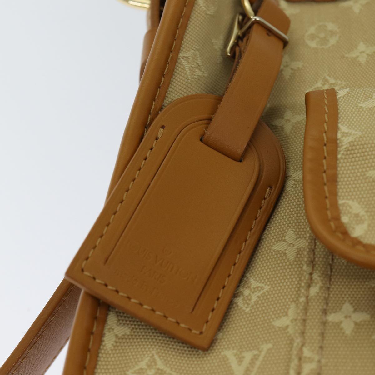 LOUIS VUITTON Monogram Mini Buzas Marie Kate Bag Beige M92323 LV mr106