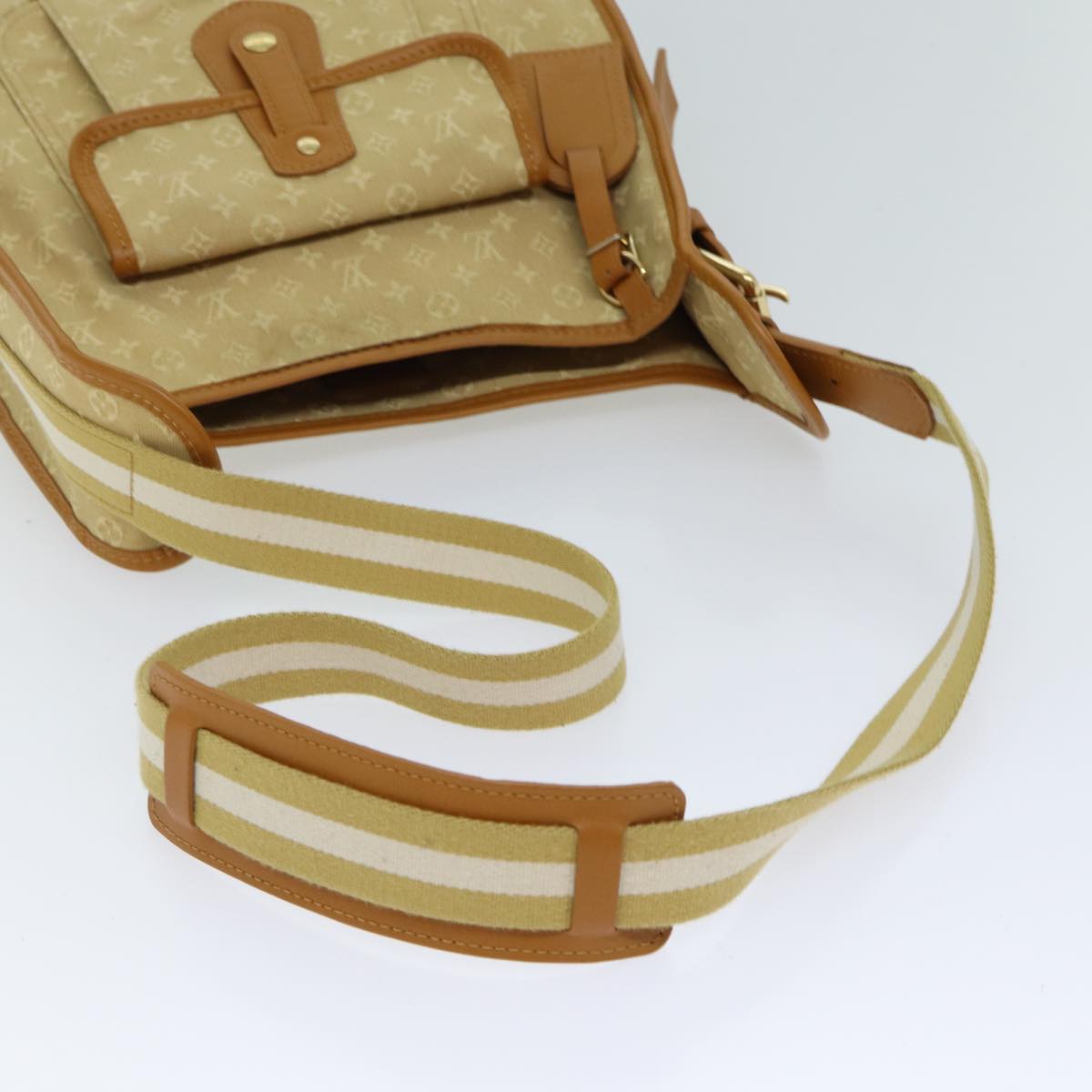 LOUIS VUITTON Monogram Mini Buzas Marie Kate Bag Beige M92323 LV mr106