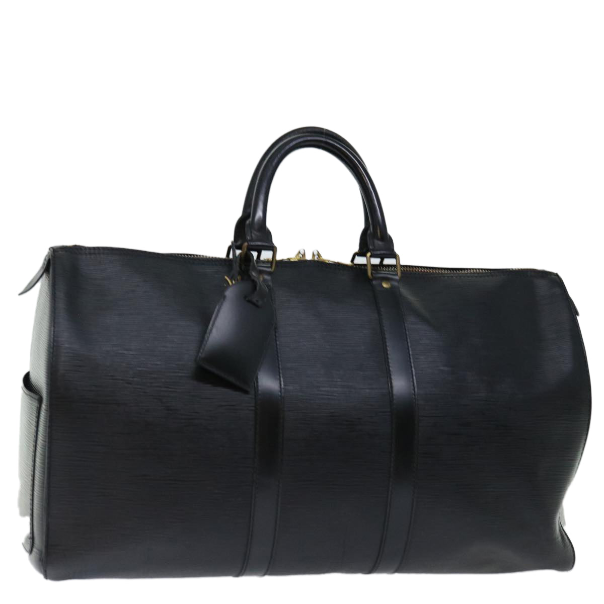 LOUIS VUITTON Epi Keepall 45 Boston Bag Noir Black M59062 LV mr127