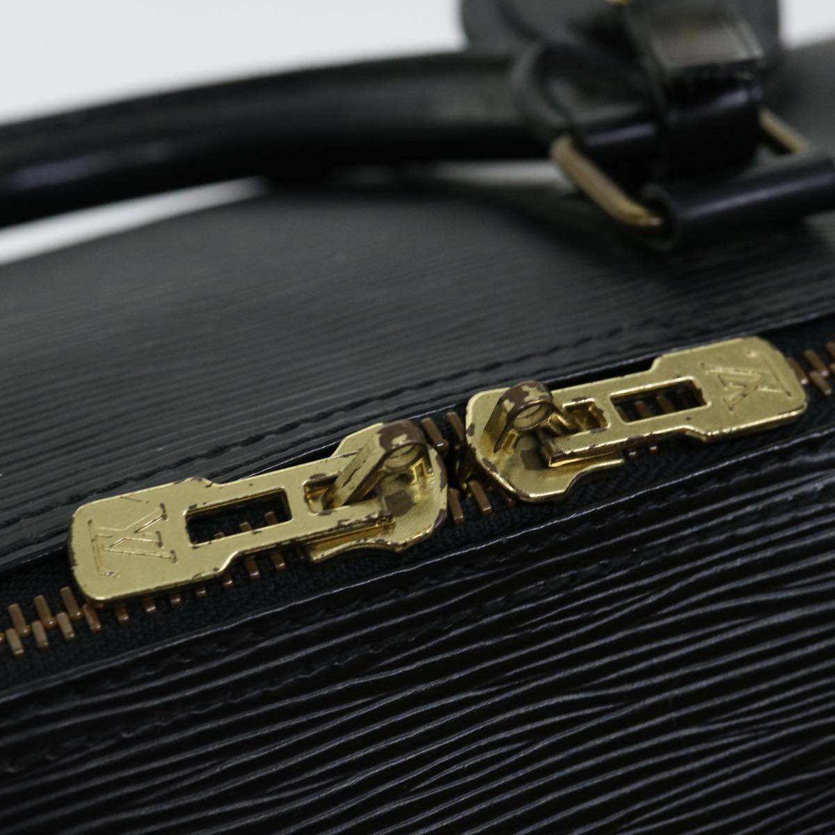 LOUIS VUITTON Epi Keepall 45 Boston Bag Noir Black M59062 LV mr127