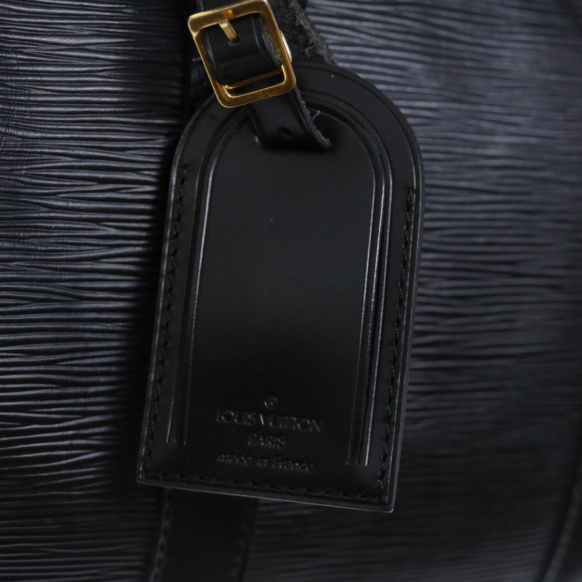 LOUIS VUITTON Epi Keepall 45 Boston Bag Noir Black M59062 LV mr127