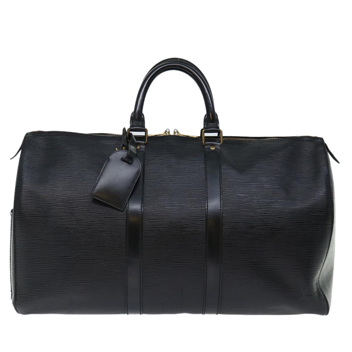 LOUIS VUITTON Epi Keepall 45 Boston Bag Noir Black M59062 LV mr127