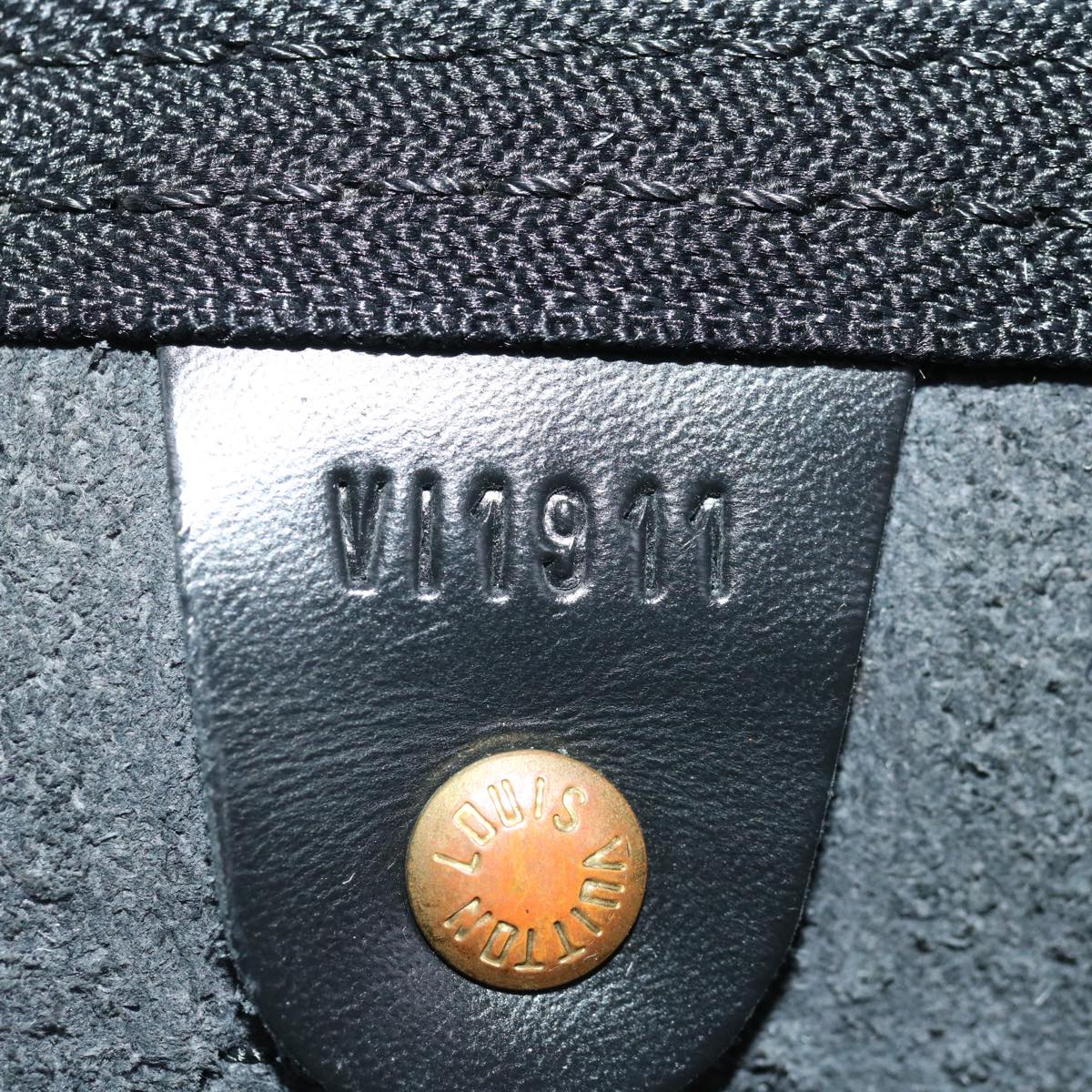 LOUIS VUITTON Epi Keepall 45 Boston Bag Noir Black M59062 LV mr127