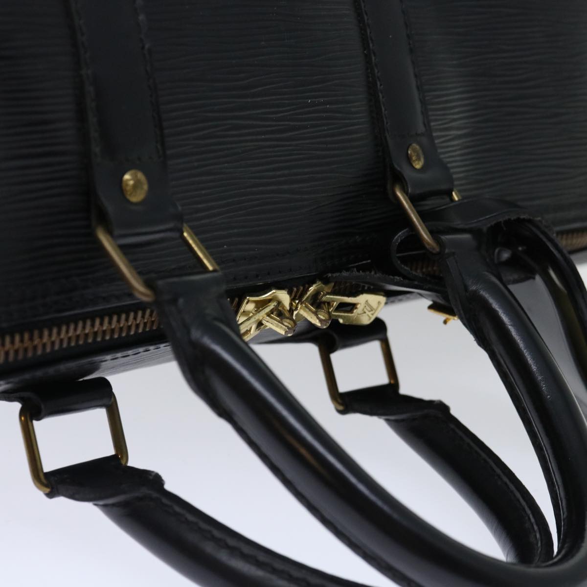 LOUIS VUITTON Epi Keepall 45 Boston Bag Noir Black M59062 LV mr127