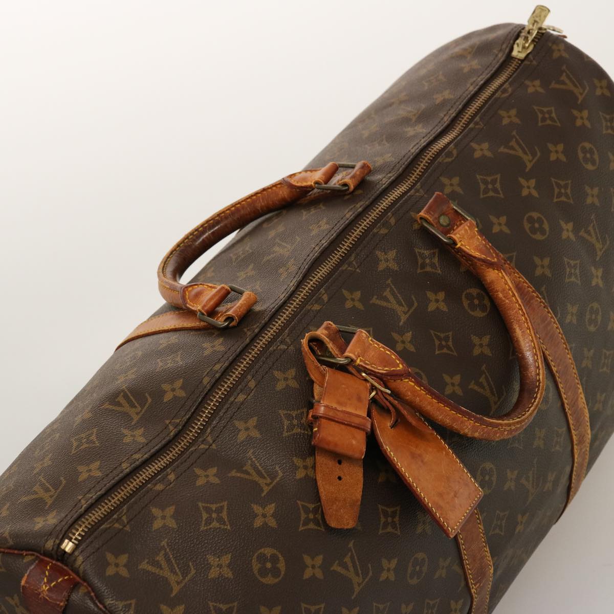 LOUIS VUITTON Monogram Keepall 55 Boston Bag M41424 LV mr178