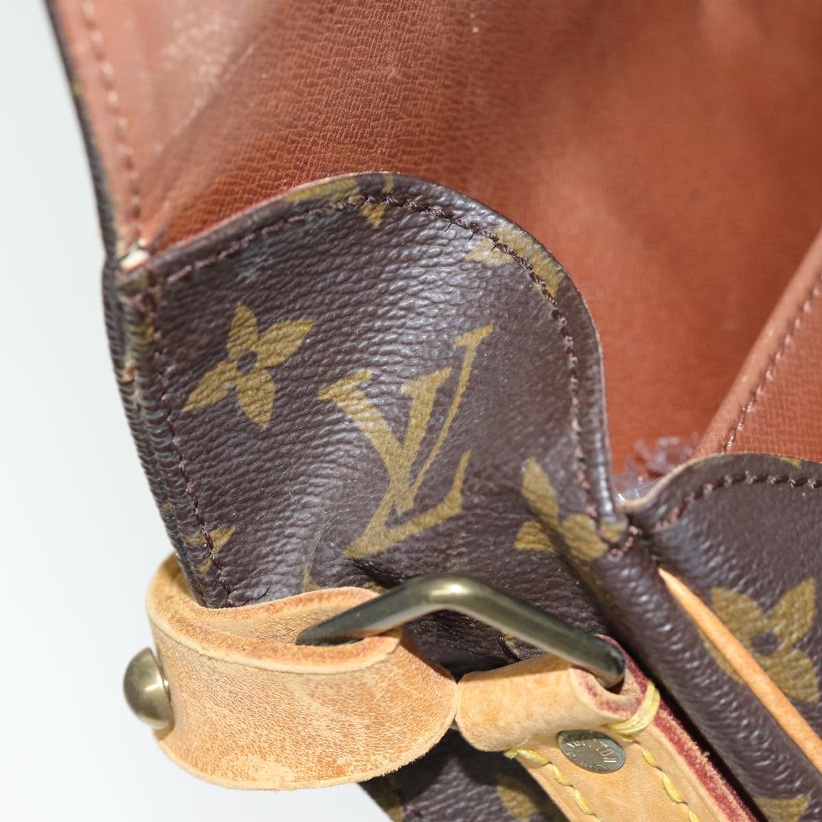 LOUIS VUITTON Monogram Cartouchiere MM Shoulder Bag M51253 LV mr190