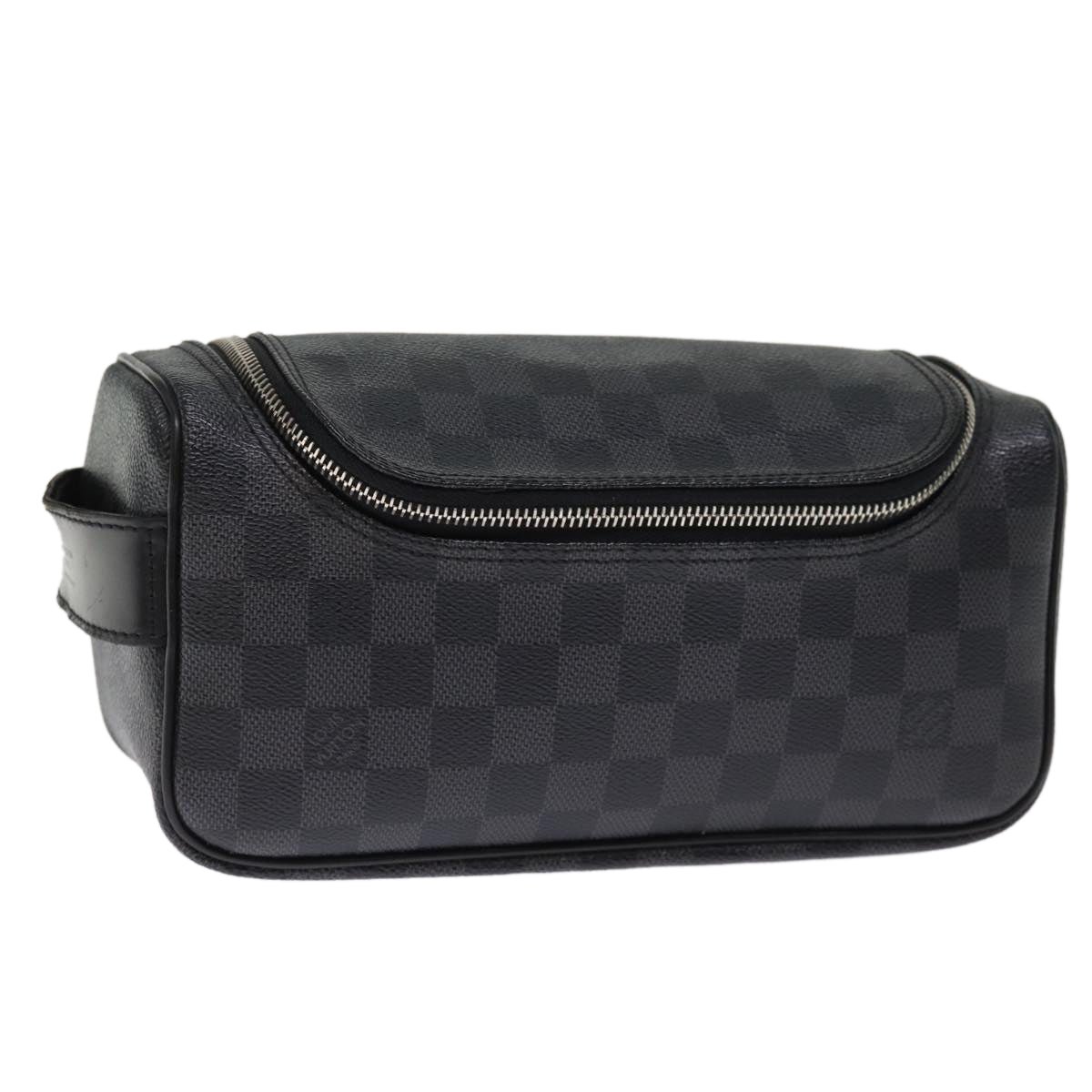 LOUIS VUITTON Damier Graphite Toiletry Pouch Clutch Bag N47625 LV mr192