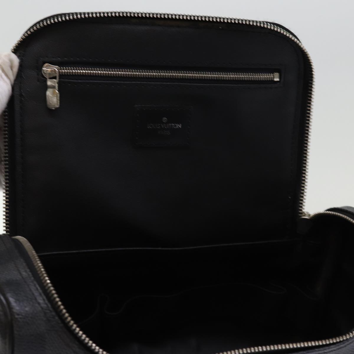 LOUIS VUITTON Damier Graphite Toiletry Pouch Clutch Bag N47625 LV mr192