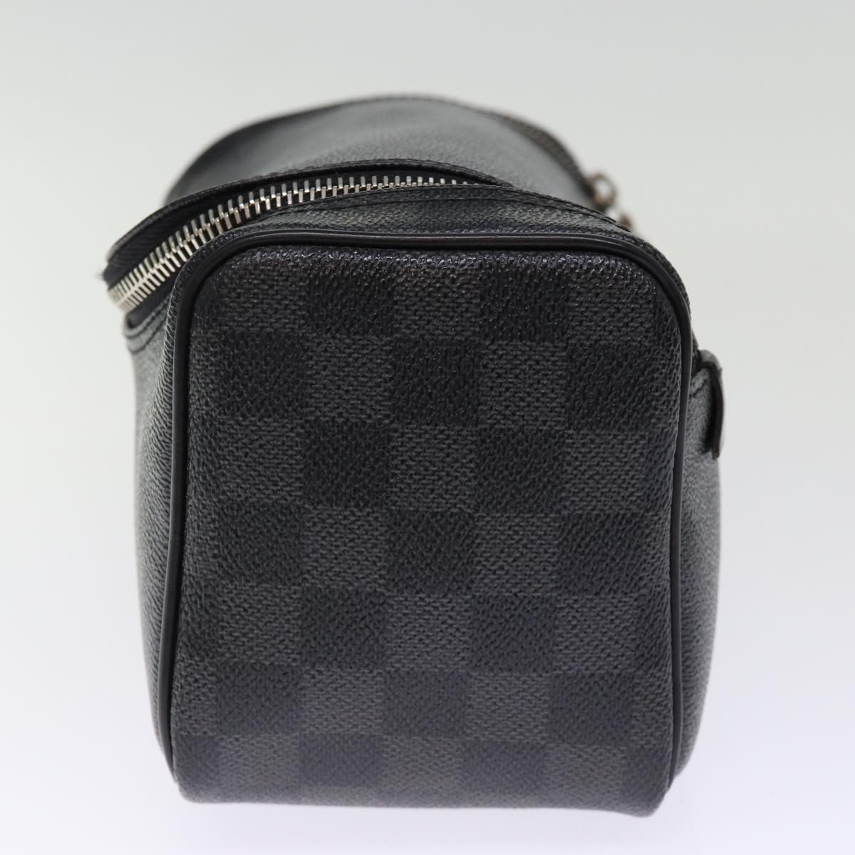 LOUIS VUITTON Damier Graphite Toiletry Pouch Clutch Bag N47625 LV mr192