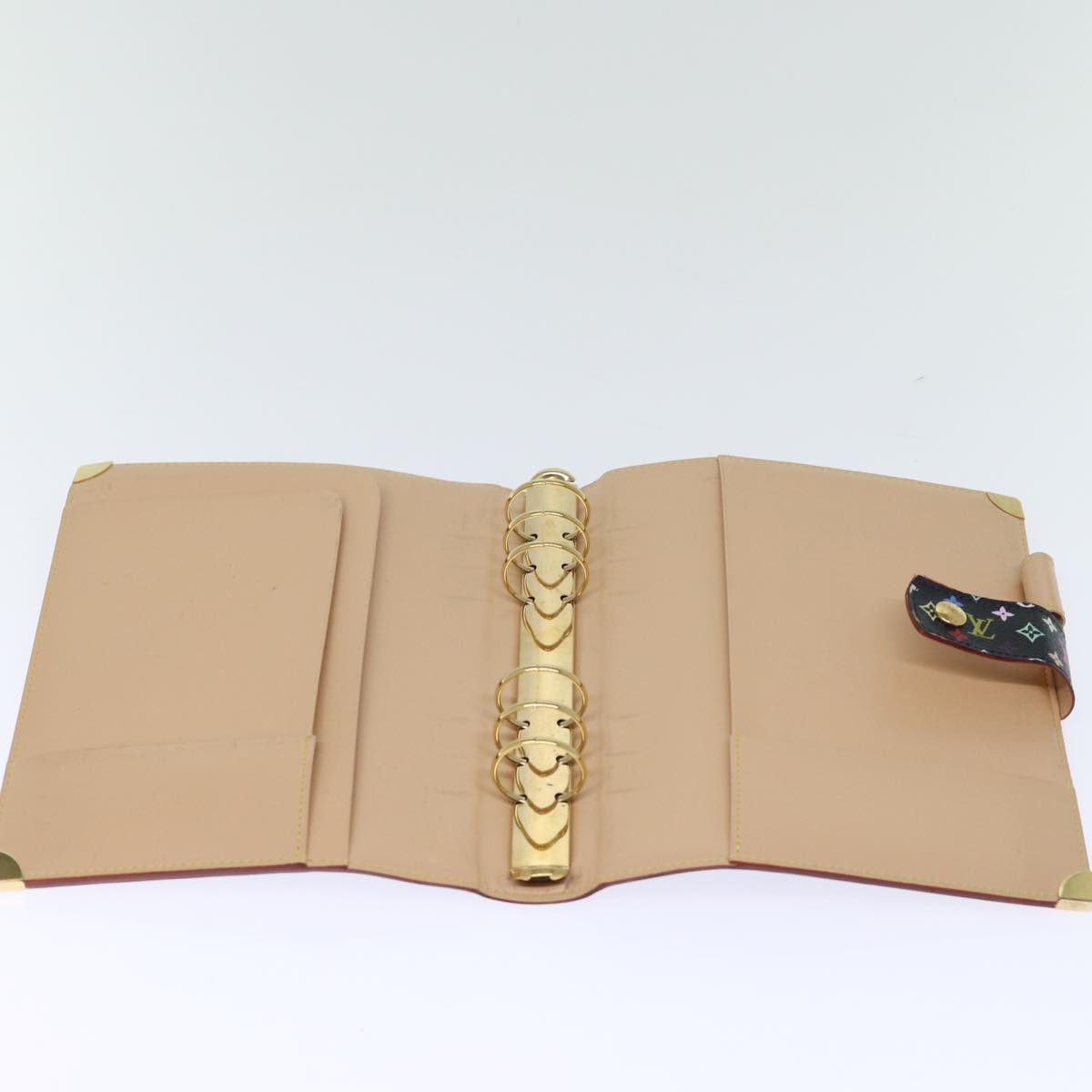 LOUIS VUITTON Multicolor Agenda GM Day Planner Cover Black R20893 mr202