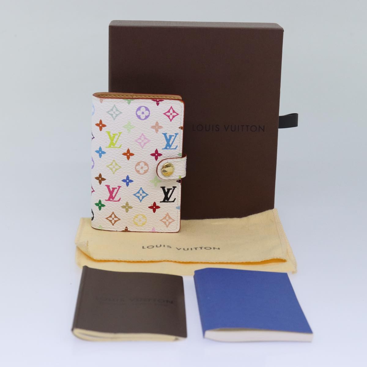 LOUIS VUITTON Multicolor Carnet De Bal Day Planner Cover White M92653 mr346