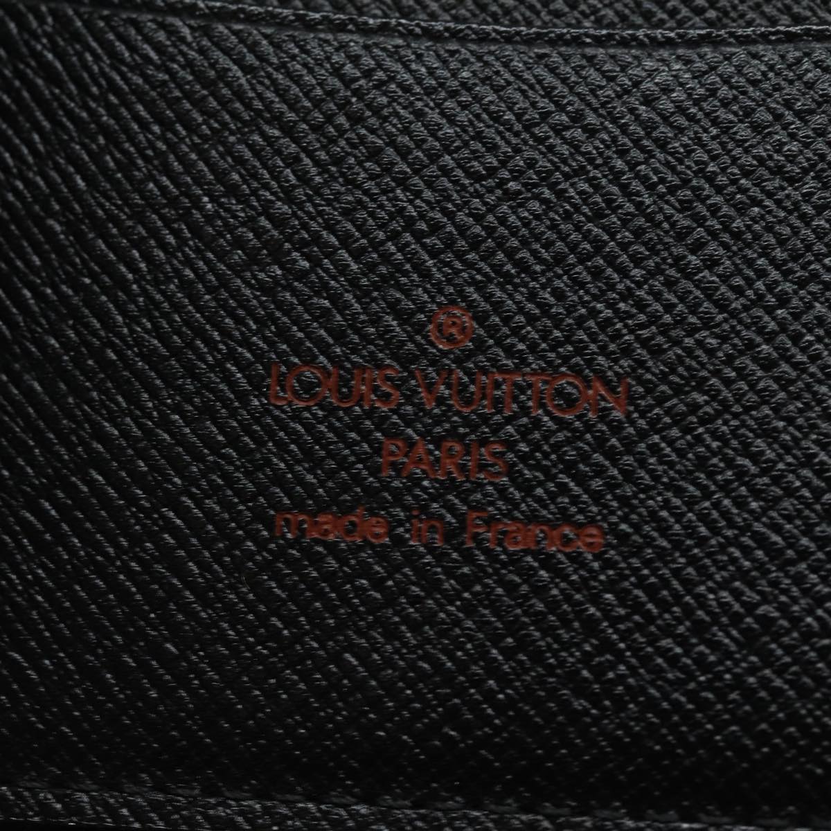LOUIS VUITTON Epi Agenda Geode Travel Case Black M63872 LV mr347