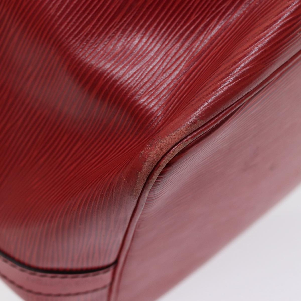 LOUIS VUITTON Epi Petit Noe Shoulder Bag Red M44107 LV mr357