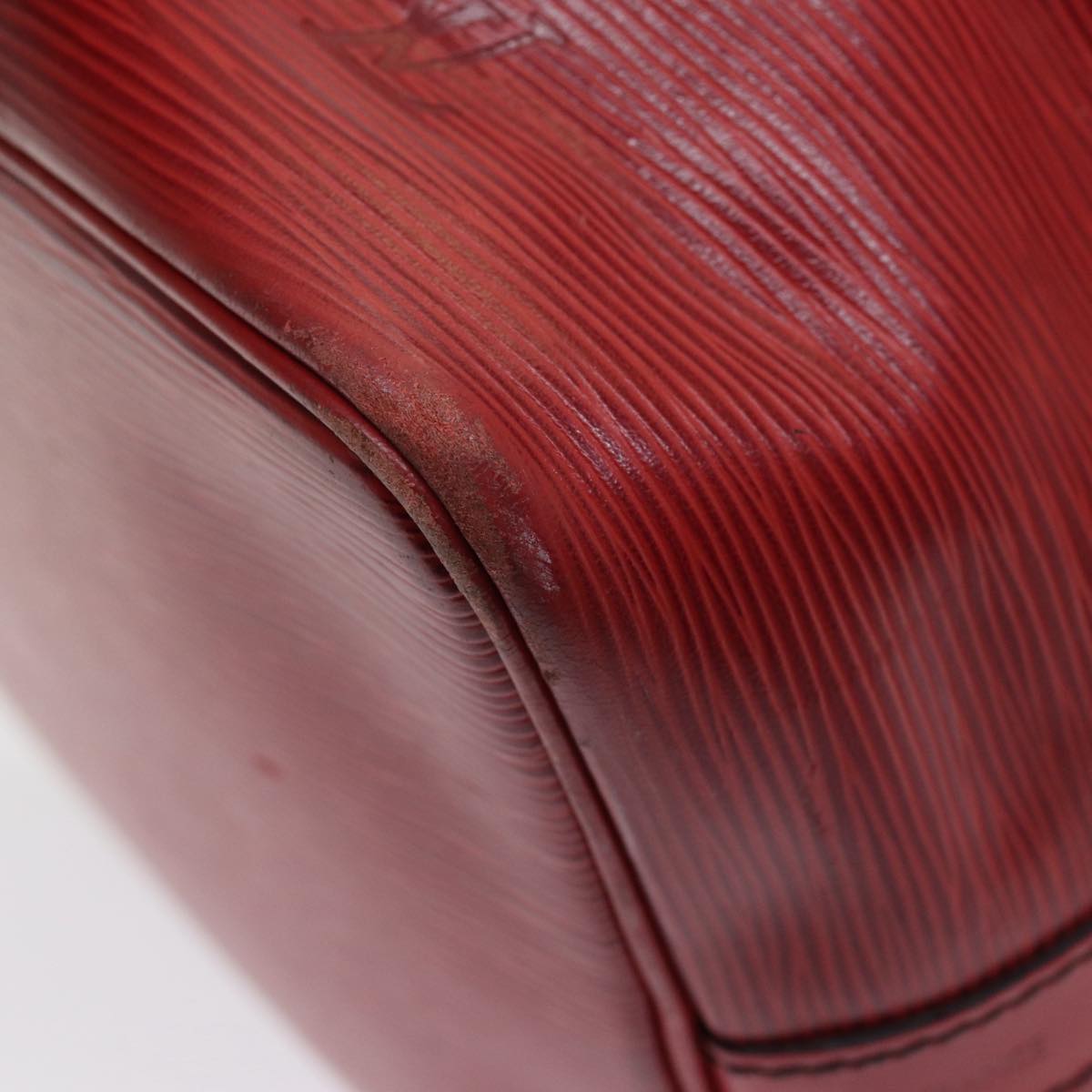 LOUIS VUITTON Epi Petit Noe Shoulder Bag Red M44107 LV mr357