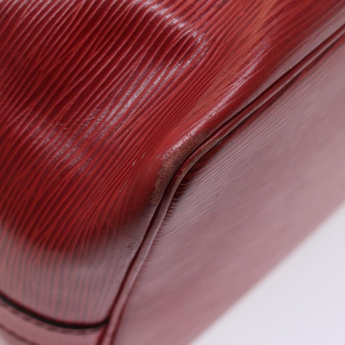 LOUIS VUITTON Epi Petit Noe Shoulder Bag Red M44107 LV mr357