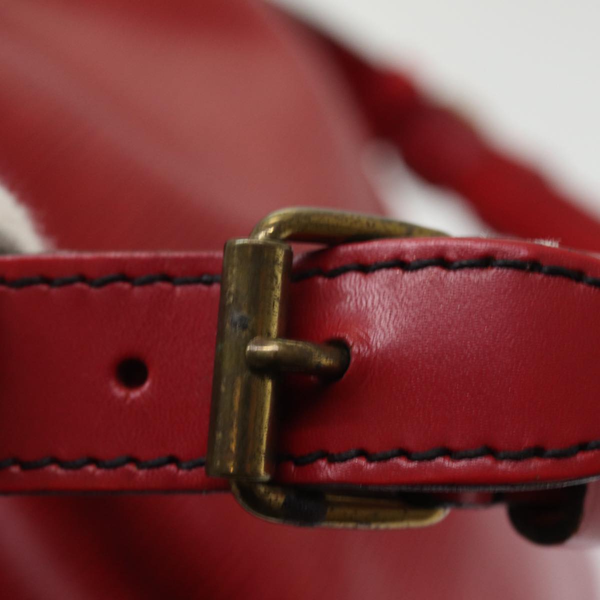 LOUIS VUITTON Epi Petit Noe Shoulder Bag Red M44107 LV mr357