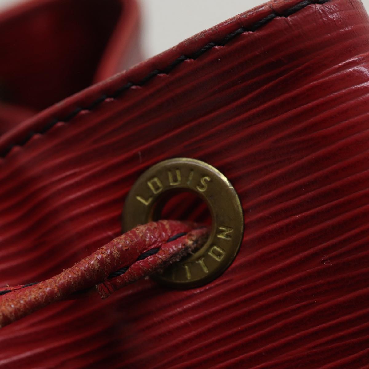 LOUIS VUITTON Epi Petit Noe Shoulder Bag Red M44107 LV mr357