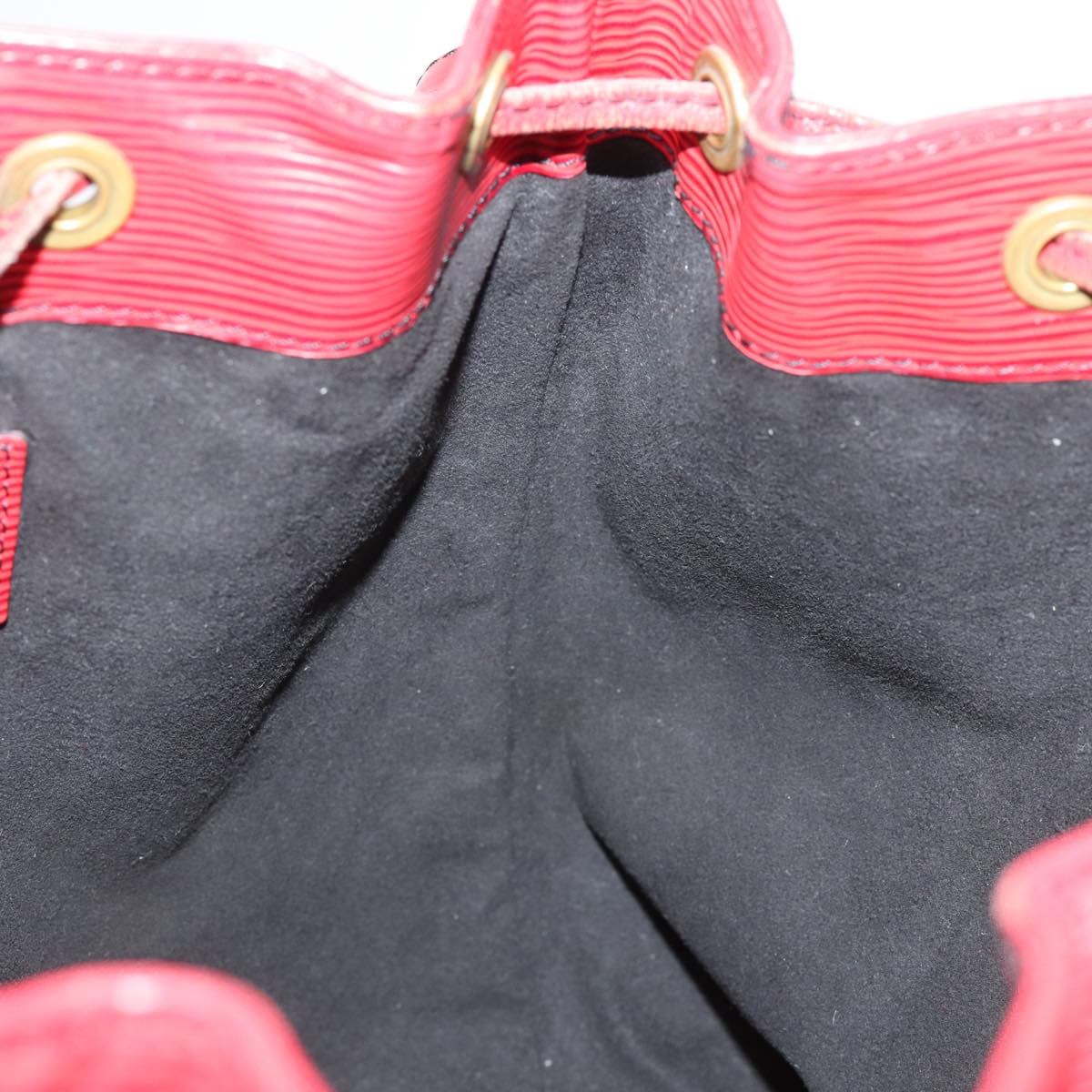 LOUIS VUITTON Epi Petit Noe Shoulder Bag Red M44107 LV mr357